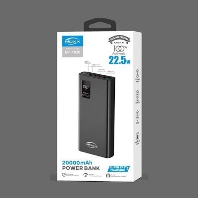 Picture of Moxx 22.5w 20000 Digital Display Quick Charge Power Bank (MP-PB20) - Super Fast Charging Power Bank