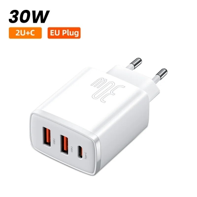 Picture of Baseus PD 30W Fast Charger For iPhone 14 Pro Max 13 PD3.0 QC3.0 USB Type C Quick Charger For Samsung Huawei Laptop Tablet