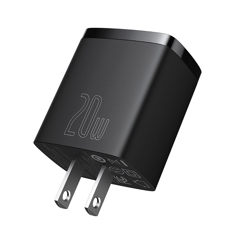 Picture of Baseus 20W USB Charger PD3.0 QC4.0 Fast Charging USB Type C Charger Portable Dual USB Port Phone Charger For iPhone 14 13 Pro Max 12 Pro Max 11 Mini 8 Plus