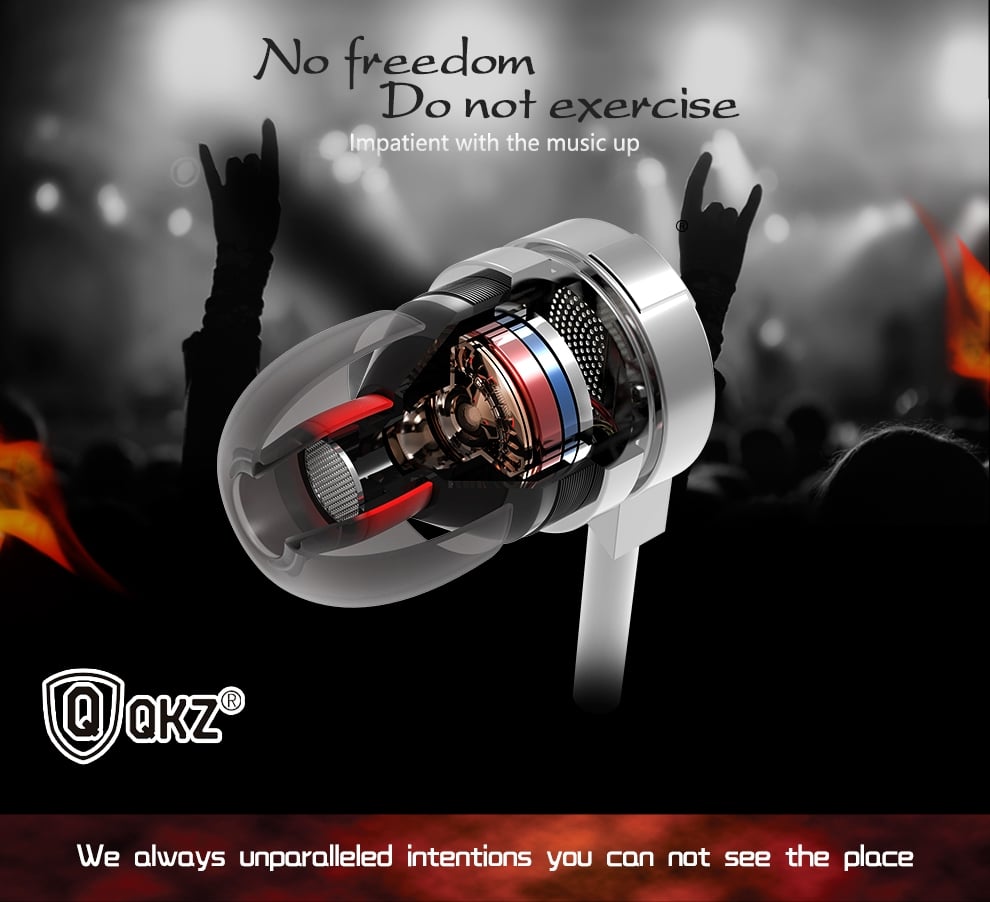 Picture of QKZ DM9 Zinc Alloy Hifi Metal In Earphone With Microphone