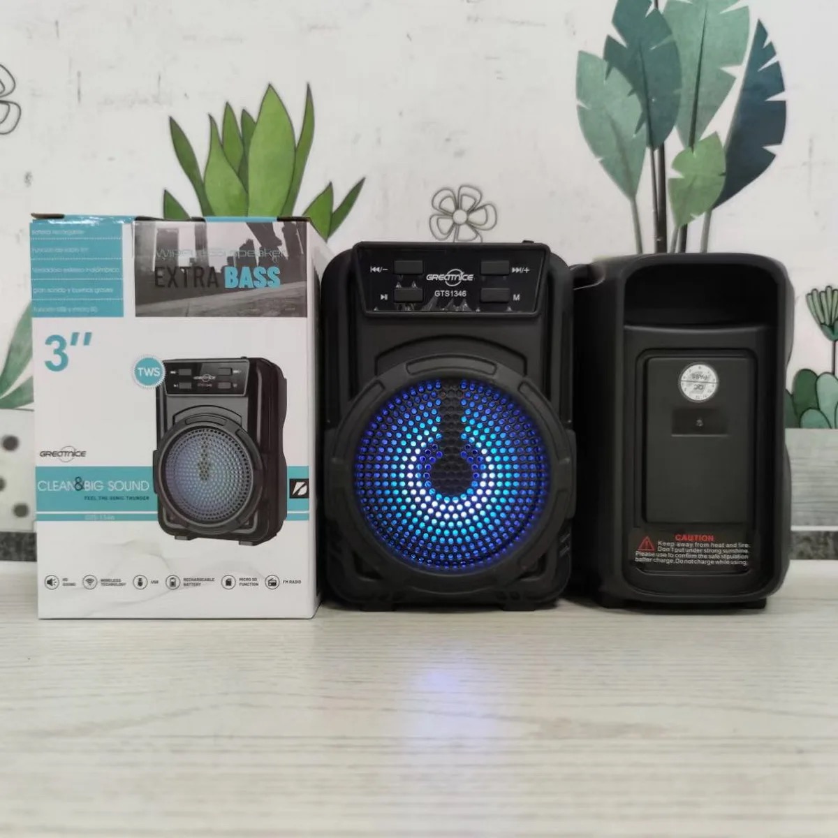 Picture of GTS 1346 Wireless Bluetooth Rechargeable Speaker EXTRA BASS Bluetooth speaker Portable Speaker smart speaker