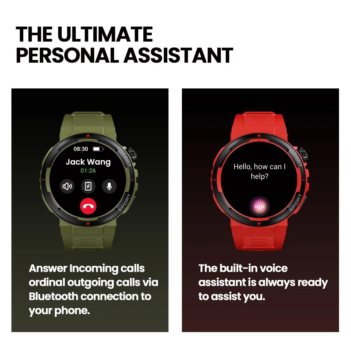 Picture of Zeblaze Ares 3 Plus 1.43'' HD AMOLED Display Voice Calling Smartwatch New 3D Interactive Health Fitness Tracking Smart Watch