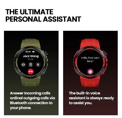 Picture of Zeblaze Ares 3 Plus 1.43'' HD AMOLED Display Voice Calling Smartwatch New 3D Interactive Health Fitness Tracking Smart Watch