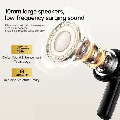 Picture of AWEI T88 ANC TWS Earbuds, -35dB Deep Noise Cancelling Wireless Headphones with ENC and 4 Microphones In-Ear Handfree Earbuds