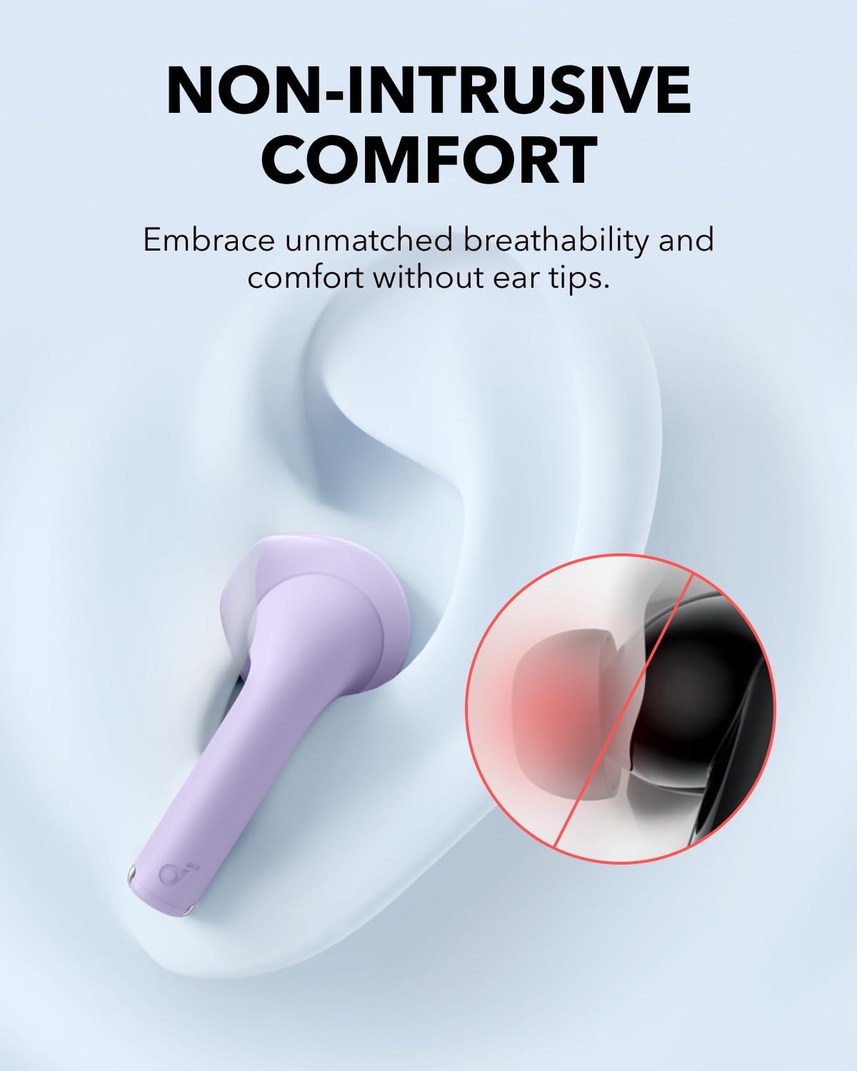 Picture of Anker soundcore K20i by Anker, Semi-in-Ear Earbuds, Bluetooth Wireless, 36H Playtime, Fast Charge, Clear Sound, Comfortable Fit, ENC 2-Mic Clear Calls, Custom EQ, IPX5, Bluetooth 5.3, App Control