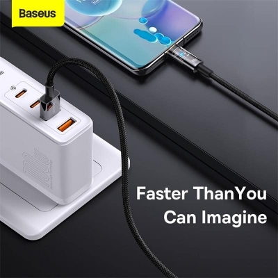 Picture of Baseus USB to Type-C 100W Crystal Shine Series Fast Charging Data Cable (1m)