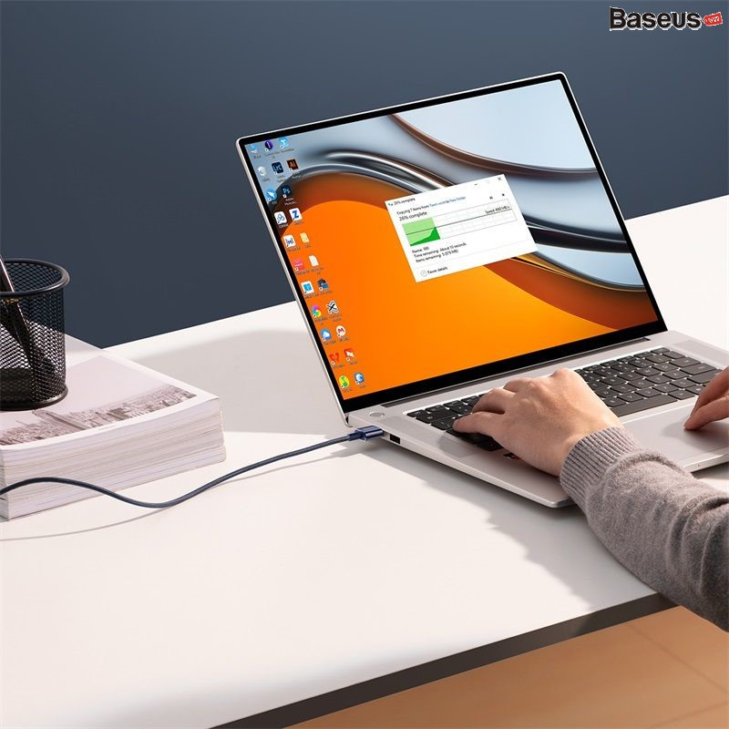 Picture of Baseus USB to Type-C 100W Crystal Shine Series Fast Charging Data Cable (1m)