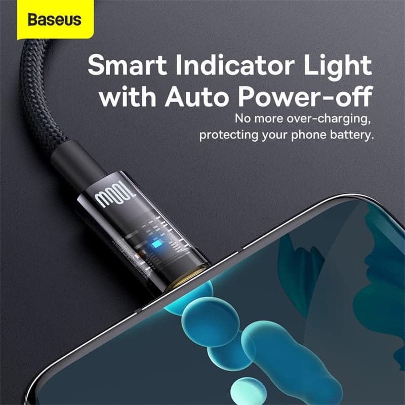 Picture of Baseus USB to Type-C 100W Crystal Shine Series Fast Charging Data Cable (1m)
