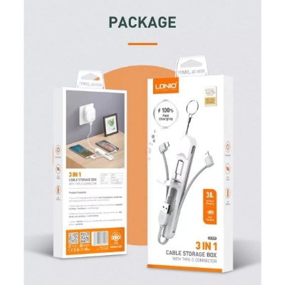 Picture of LDNIO LC130 3 IN 1 Charging Cable