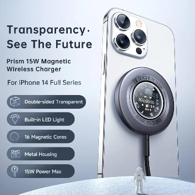 Picture of Mcdodo 15W Magnetic Wireless Charger Desktop PRISM Series - Black