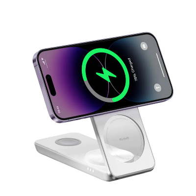 Picture of Mcdodo Peace Series 3 in 1 Foldable Magnetic 25watt Wireless Charge Station -White