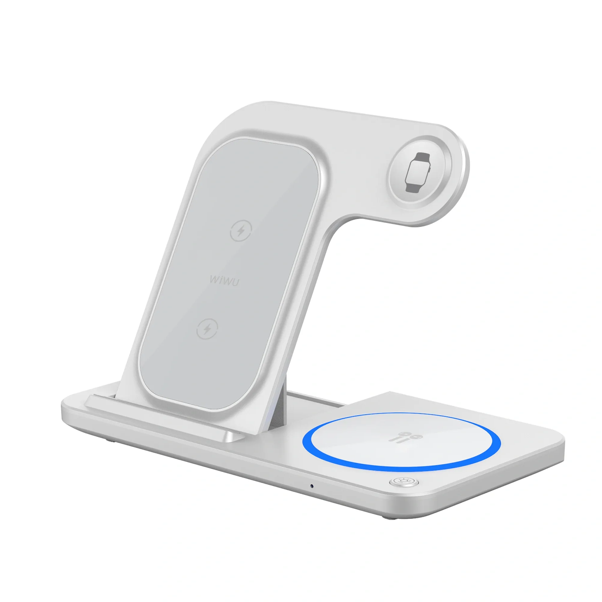 Picture of WIWU 15w Wi-W020 3 in 1 Foldable Wireless Charger - White
