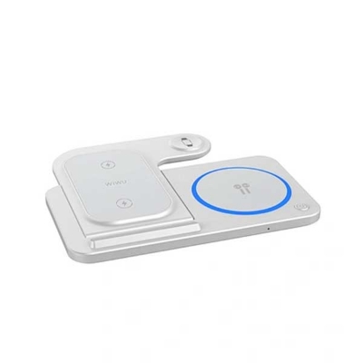 Picture of WIWU 15w Wi-W020 3 in 1 Foldable Wireless Charger - White