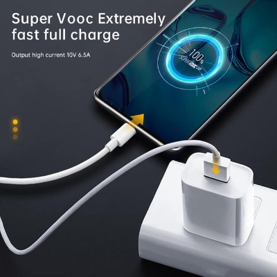 Picture of Realme Gt 5g 8 Pro X7 Narzo 30 Vooc Cable Type C 6.5A Super Fast Charge Oppo Find X3 Pro Neo Reno 6 65w Supervooc Superdart