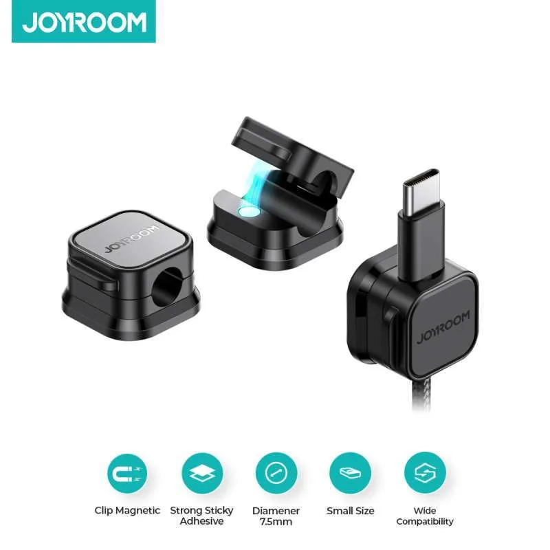 Picture of Joyroom JR-ZS368 Magnetic Cable Organizer (3PCS) _ Black
