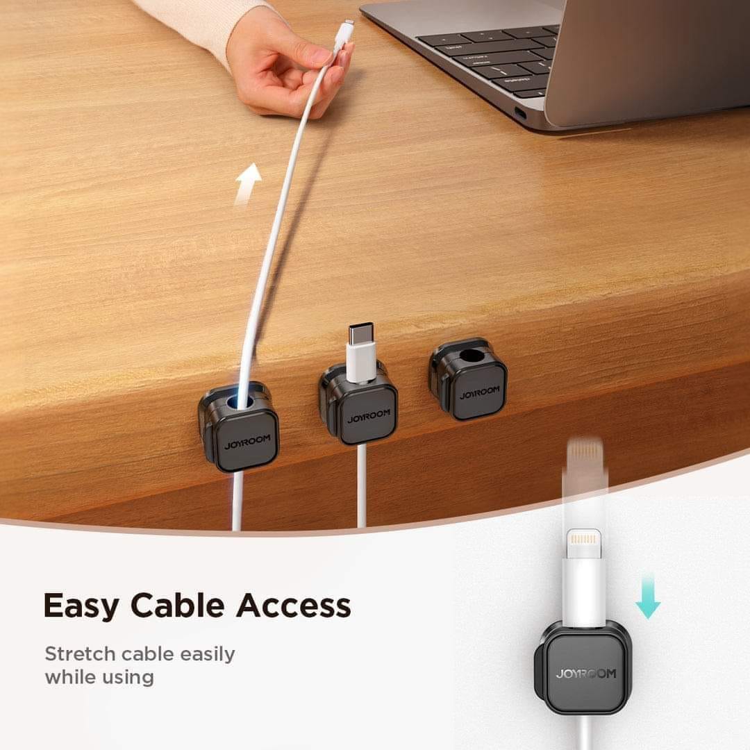 Picture of Joyroom JR-ZS368 Magnetic Cable Organizer (3PCS) _ Black