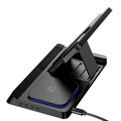 Picture of WiWU Wi-W006 5 in 1 15W Wireless Charger -Black
