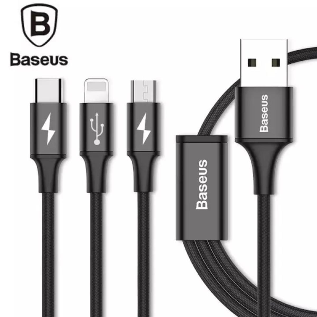 Picture of Baseus Rapid Series 3-in-1 Cable (Micro+Type-C+iP)