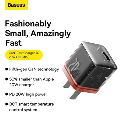 Picture of Baseus 20W GaN5 Fast Charger 1C Amber Orange