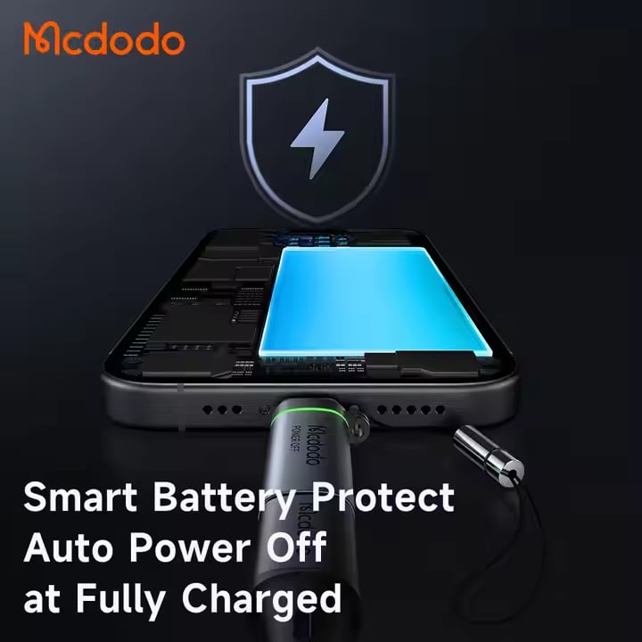 Picture of MCDODO OT-245 USB-C to USB-C 100W Auto Paper Off Data Adapter with Lanyard