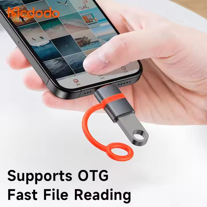 Picture of Mcdodo OT-381 USB-A USB-C Adapter With Silicone Hook