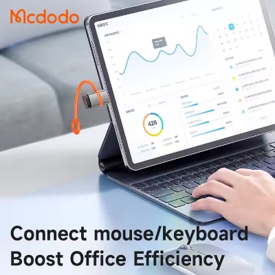 Picture of Mcdodo OT-381 USB-A USB-C Adapter With Silicone Hook