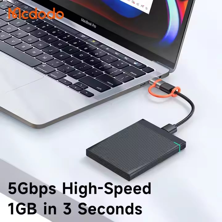 Picture of Mcdodo OT-381 USB-A USB-C Adapter With Silicone Hook
