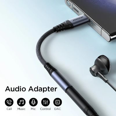 Picture of Joyroom SY-C01 Audio-Transfer Series Audio Adapter (Type-C to 3.5mm)-Black