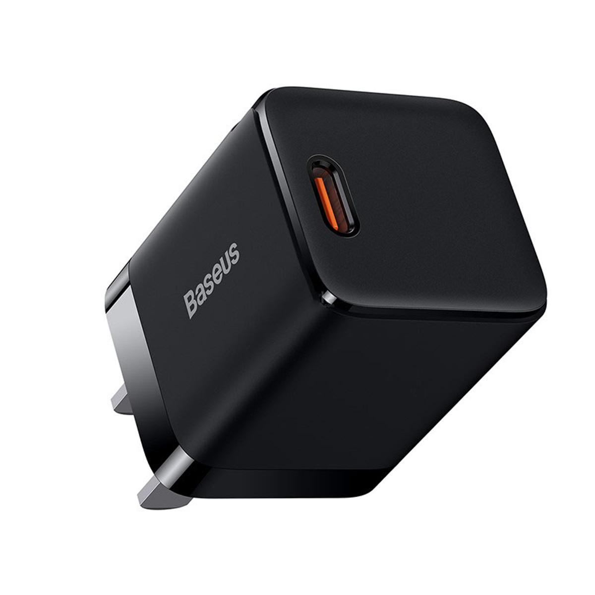 Picture of Baseus GaN3 30Watt Fast Adapter 1C US Pin - Black
