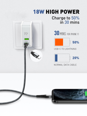 Picture of LDNIO LC111 USB Type-C To Lightning 30W Cable For iPhone/iPad