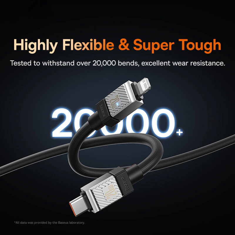 Picture of Baseus PD 20W Cable USB C to Lightning Cable for iiPhone 14 13 pro max 12 pro max 11 pro