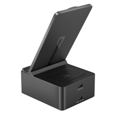 Picture of WIWU Wi-W011 Platinum 15W 3 in 1 Wireless Charger with Clock - Black
