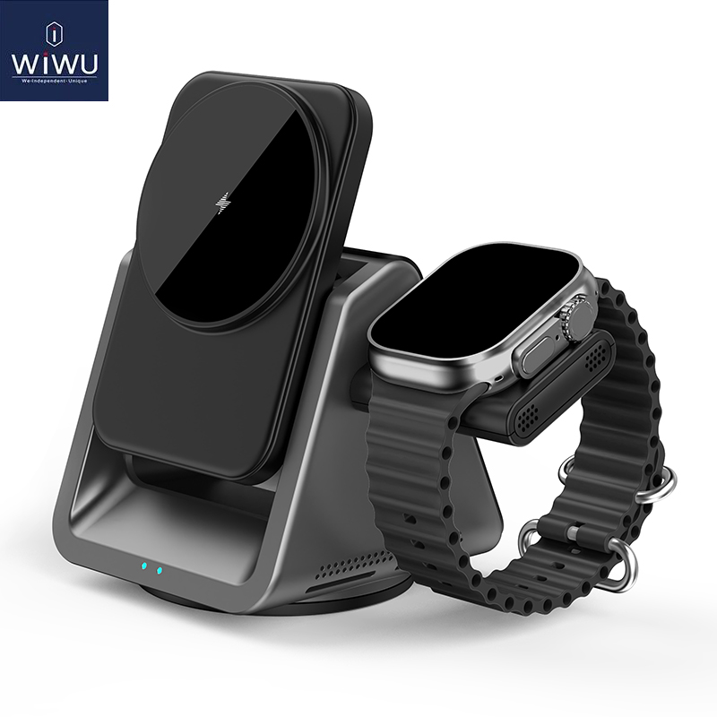 Picture of WIWU Coolpad 3in1 15W Wireless Charger With Night Light  - Black