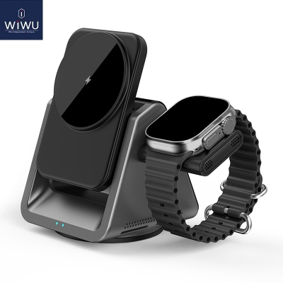 Picture of WIWU Coolpad 3in1 15W Wireless Charger With Night Light  - Black