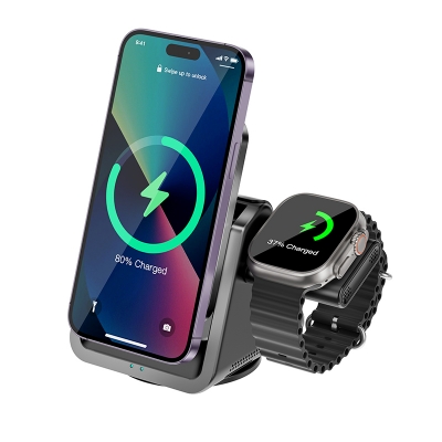 Picture of WIWU Coolpad 3in1 15W Wireless Charger With Night Light  - Black