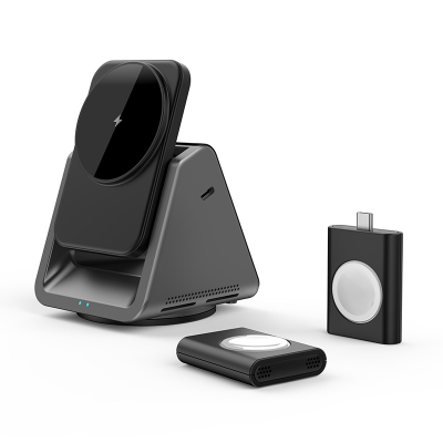Picture of WIWU Coolpad 3in1 15W Wireless Charger With Night Light  - Black