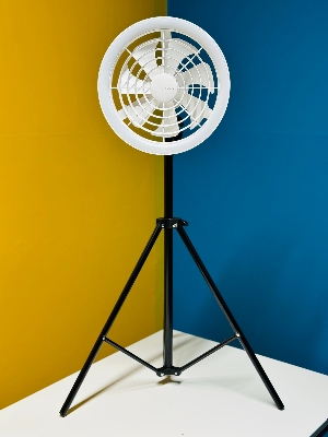 Picture of JISULIFE FA17 Outdoor LED Ceiling Fan With Long Tripod Stand