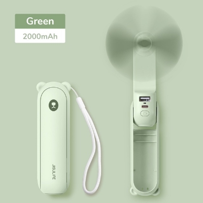 Picture of JISULIFE F8 3-in-1 Mini Foldable Fan with Flashlight & Power Bank 2000mAh