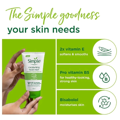 Picture of Simple Moisturizing Facial Wash 150m