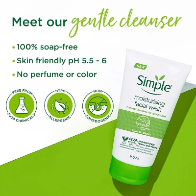 Picture of Simple Moisturizing Facial Wash 150m