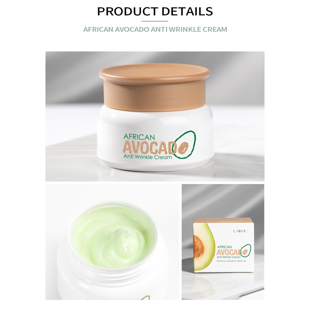 Picture of LAIKOU Avocado Day & Night Creams Korean Anti Wrinkle - 35g