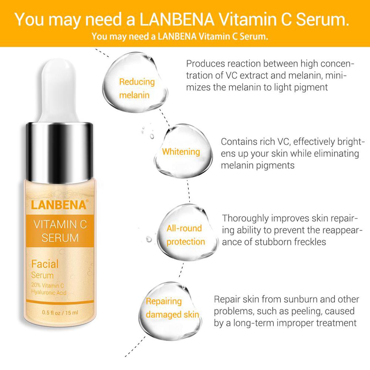 Picture of Lanbena Vitamin C Brightening Serum - 15Ml