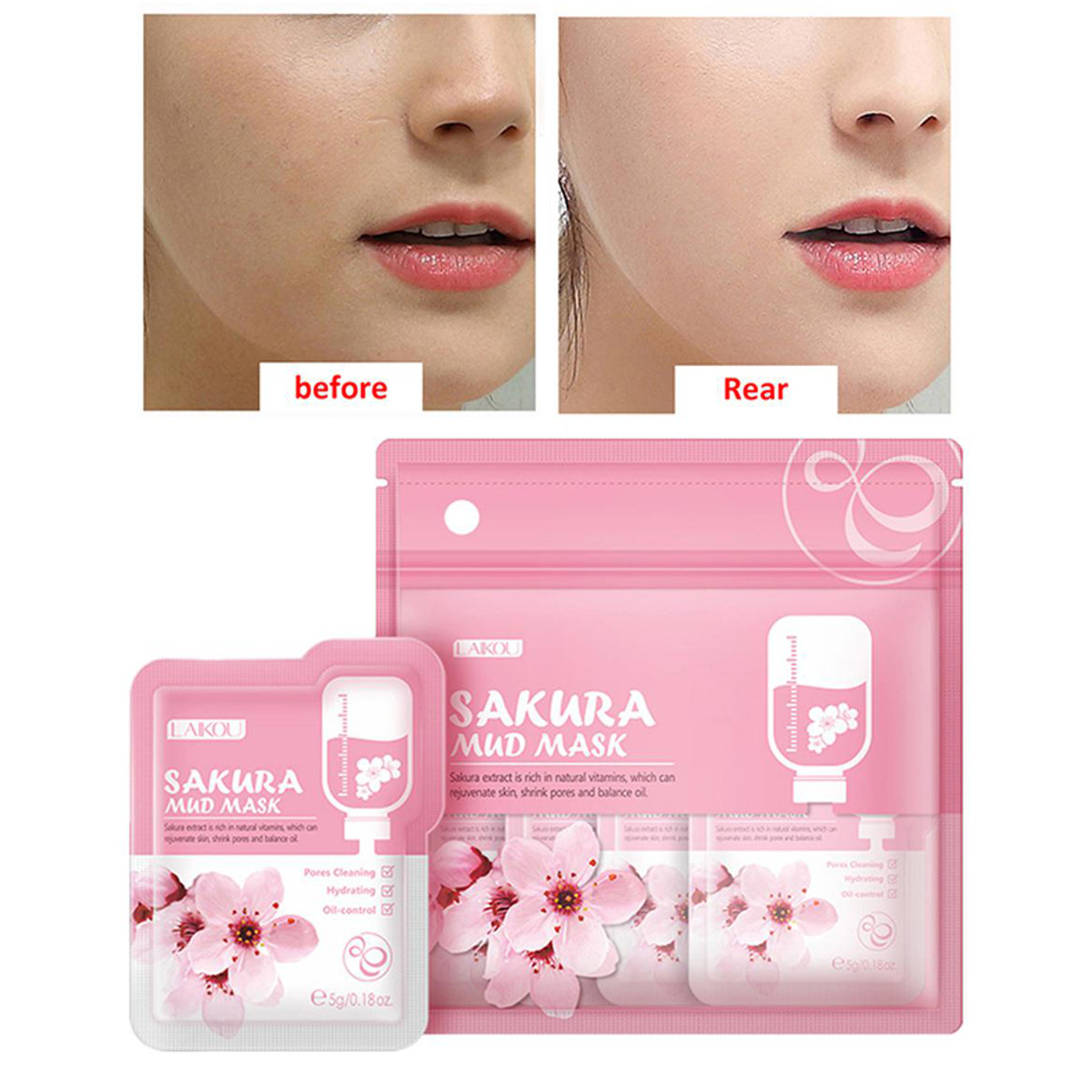 Picture of LAIKOU Sakura Mud Mask - 5g Face Mask