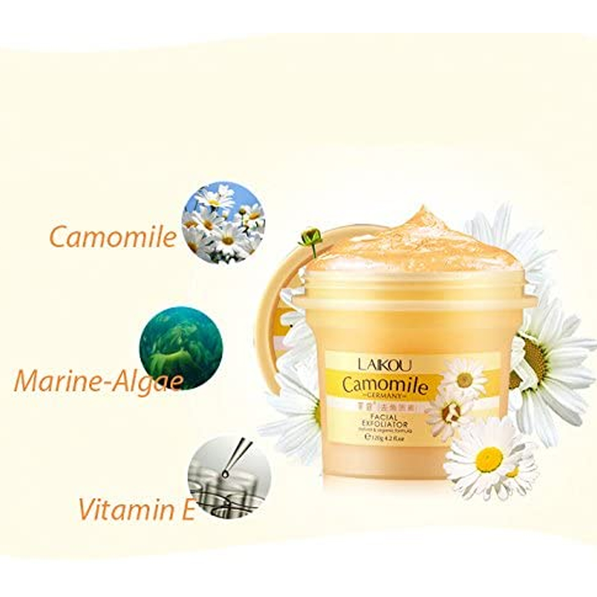Picture of LAIKOU Camomile Exfoliating Body Scrub Gel - 120g