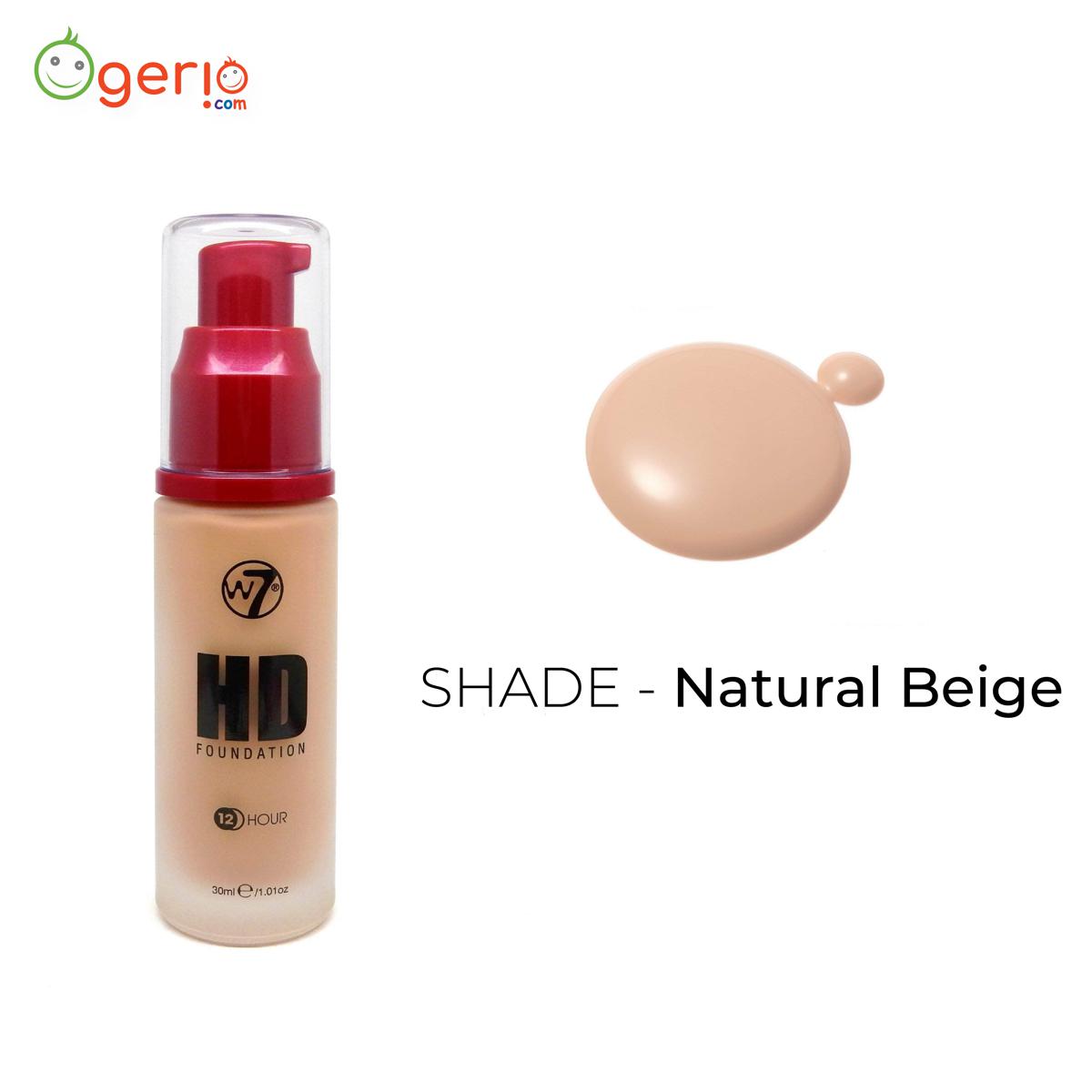Picture of W7 HD Foundation - Natural Beige 30ml