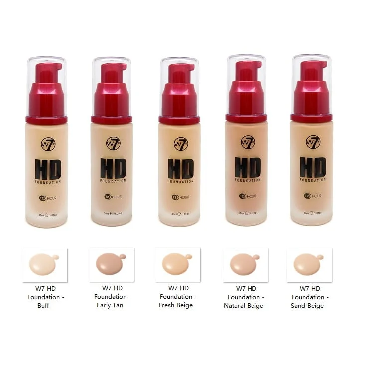 Picture of W7 HD Foundation - 30 ml ( Fresh Beige )