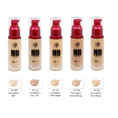 Picture of W7 HD Foundation - 30 ml ( Fresh Beige )