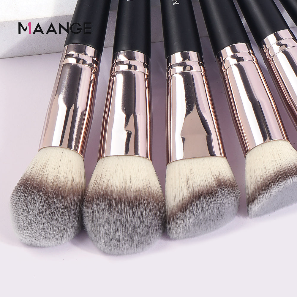 Picture of MAANGE 18 Pcs Makeup Brushes Set - Black