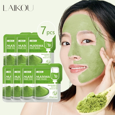 Picture of Laikou Matcha Green Clay Mud Face Mask - 7pcs