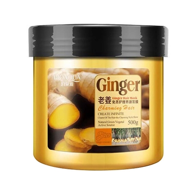 Picture of BIOAQUA Ginger Hair Mask Moisturizing Deep Repair Hair Care - 500 gm